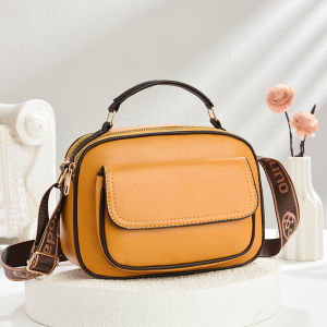 Leather Texture Small Bag New 2025 Womens Handbag Casual Crossbody Shoulder Bag for Middle-Aged Mothers Daily Use Soft PU