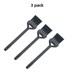 Black Plastic Coffee Cleaner Brush Multi-Purpose Gap Brush Small Cleaning Brush Dining Utensils Coffee Equipment Household Goods