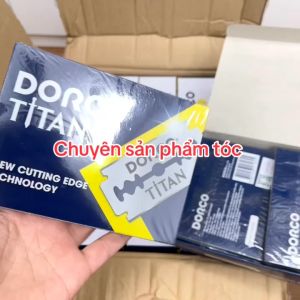 Dao lam  lưỡi lam DORCO titan - hộp 100 lưỡi