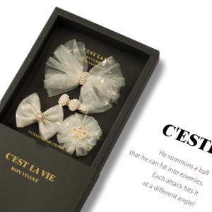 Kẹp Tóc Thắt Nút Bướm Cho Bé Gái Phụ Kiện Tóc Baby Princess Phong Cách Nhật Bản Quà Tặng Ngày Lễ Một Ngày Của Trẻ Em