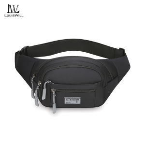 LouisWill Sports Bag Waist Bag Chest Bag Crossbody Chest Bag Multi-Functional Fitness Bag Small Waist Pouch Waterproof Wear-Resistant Waist Bag with Adjustable Strap for Workout Running