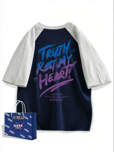 Casual Loose Printed Cotton T-Shirt