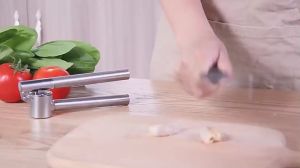Penghancur Bawang Putih Pengupas Pencacah Stainless Steel Bahan Tebal - Garlic Press Crusher