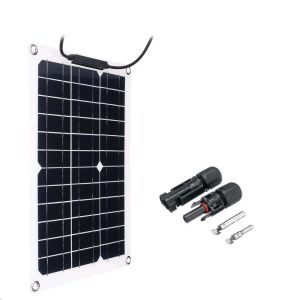 Bộ Sạc Pin 12V Tấm Pin Mặt Trời Đơn Tinh Thể Linh Hoạt 500W/1000W Có Bộ Điều Khiển Cho Điện Thoại Ô Tô Du Thuyền Xe RV - Ngân Hàng Điện Năng Lượng Mặt Trời Di Động