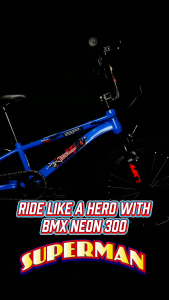 Sepeda Anak Laki BMX COYOTE NEON 300 VBRAKE / 300D CAKRAM SUPERMAN BY ELEMENT Ukuran 20 Inch