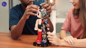 [Pantasy Astro Boy Building Kit] Cool Building Sets for Adults Creative Collectible Build-and-Display Model for Home or Office Idea Birthday Present for Teens or Surprise Treat (1258Pieces)