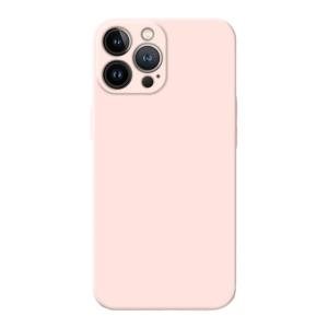 GGUU | Ultra-Thin Liquid Silicone iPhone Case For Apple 14 Pro Max Pink Mens Model Compatible With 13 12 11 Durable Protective Cover