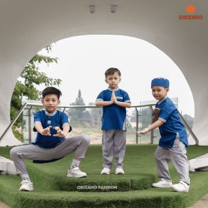 Baju Koko Anak Laki Laki Setelan Lengan Pendek Free Peci Toyobo Fodu Simpel Orizano Set Anak Attar