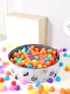 Baby Ocean Balls Water Pool Ocean Wave Ball Kids Swim Pit with Basketball Play House Outdoors Tents Toys