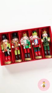 Pinky Bee Dekorasi Natal Gantungan Pohon Nutcracker Set 12.5cm 67410900