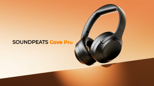 SoundPEATS Cove Pro Over-Ear Headphones – 56dB Adaptive ANC Headphones with 95H Playtime & 7-Mic AI ENC