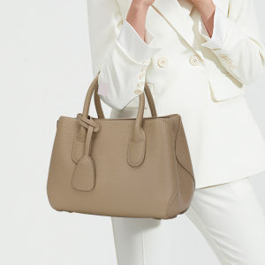 AIDRANI New top layer cowhide womens bag genuine leather commuting womens fashionable middle-aged portable diagonal cross bag