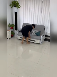 Sofa giường gấp gọn thông minh có ngăn chứa đồ hàng nhập khẩu cao cấp Giường gấp gọn thông minh khung sơn tĩnh điện