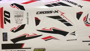 Decal Viar CrossX 200 full body MERAH HITAM premium D-F1-045 F1-033