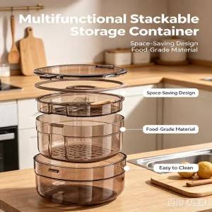 Retainer Case Portable Orthodontic Soaking Box Double Layer Drain Denture Case for Invisible Braces Night Guard Cleaning