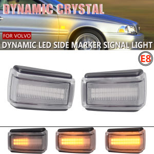 For Volvo 850 V40 V70 S40 240 740 C70 940 S70 S90 960 Flowing Water Repeater Indicator Dynamic LED Side Marker Turn Signal Light