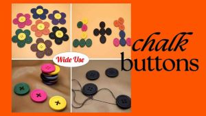 15mm Chalk Buttons (144 pcs/pack) - 4 holes ideal for sewing and DIY projects