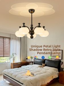 DGY | Black Modern Chinese French Retro High-end LED Eye-protecting Ceiling Light