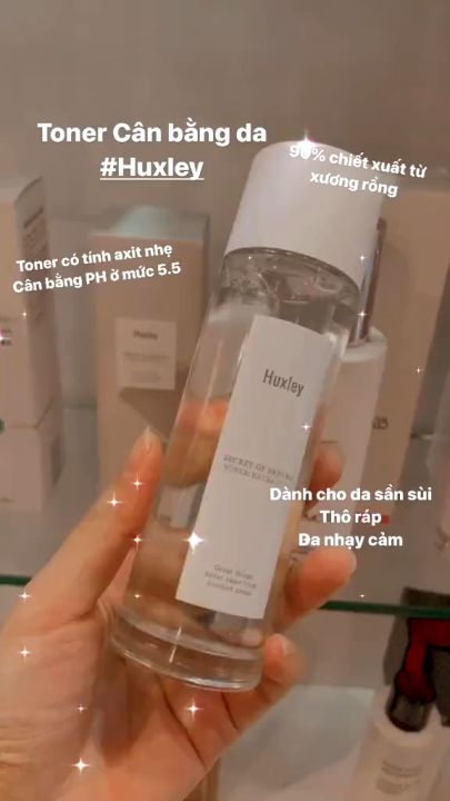 Nước Hoa Hồng Huxley Dưỡng Ẩm Và Làm Sạch Da Chiết Xuất Xương Rồng Toner Huxley Secret Of Sahara Toner Extract It 120ml