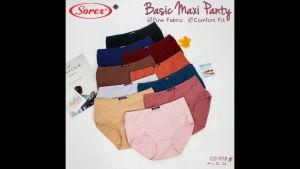 Celana Dalam SOREX 1178 Basic Maxi Panty / CD Wanita / Dalaman Perempuan Super Soft Lembut