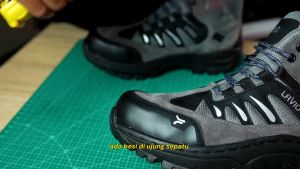 Lavio Sepatu Pria Safety Boots High Premium Pascal Booster Mood Hiking Proyek Outdoor Original