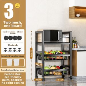 TIJU | Multifunctional Kitchen Storage Rack Multilayer