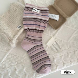 JIFANPAUL | Wide Mouth Absorbent Breathable College Style Patterned Crew Socks
