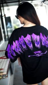 TRIAD T-SHIRT OVERSIZE BLACK IMPECCABLE | OVERSIZED COTTON COMBED TSHIRT | KAOS STREETWEAR PRIA WANITA A4743