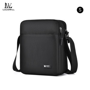 LouisWill Mens Bag Fashion Single-shoulder Bag Multi-pocket Messenger Bag Casual Simple Large Capacity Bag Portable Crossbody Bag Shoulder Bag for Men Business Bag Sling Bag for Man Messenger Bag Men