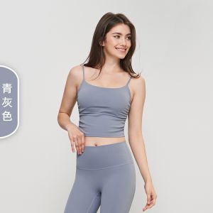 เสื้อกั๊กออกกำลังกายแบบมีโครง เสื้อชั้นในโยคะระบายอากาศได้ดี แห้งเร็ว ทรงหลวม สวมใส่สบาย สำหรับผู้หญิง