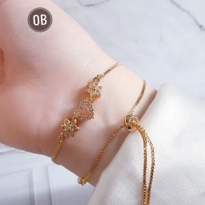 Gelang Serut Wanita Baru Xuping Rodhium Terbaru Gold cxa24092401