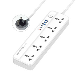 Multifunction 5-Outlet Home Power Strip with PD20W and QC3.0 Fast Charging