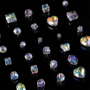 5-50Pcs Fashion Multi-Sizes AB Color Faceted Crystal Glass Loose Beads for Earring Necklace Bracelet DIY Jewelry Making Accessory