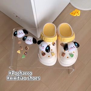 Lucky Cloud รองเท้าถ้า รองเท้าแตะ รองเท้าชายหาด สวม รองเท้าลาย การ์ตูนก้น มัฟฟิน