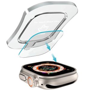 Screen Protector Film For apple Watch Ultra 2 49mm Clear Full Protective Film For apple Watch ultra 49 mm Screen Protector with Auto Alignment Kits position easy installation