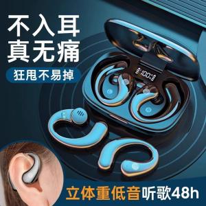 Berlin Sound 2025 New Bone Conduction Sports Noise Reduction High Sound Quality Bluetooth Earphones Hanging Ear Type Ultra Long Standby