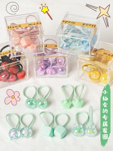 High Elasticity Childrens Hair Ties Cute Baby Girl Hair Bands Non-Damaging Elastic Hair Bands Durable Ball Head Hair Accessories