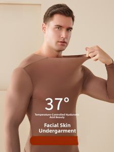 Miiow | Warmth Innerwear Mens Seamless High Elastic Slimming Skin Beautifying Suit Autumn Winter Base Layer Mens Autumn Clothes Set