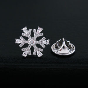 จี้หน้าอกขนาดเล็กประดับหินเซอร์โคเนีย จี้หน้าอกสไตล์น่ารัก แฟชั่น ปุ่ม ปกป้องคอ เสื้อคาร์ดิแกน จี้หน้าอก จี้หน้าอก จี้หน้าอก