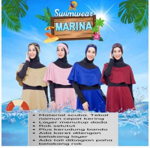 Baju Renang Wanita Muslimah Swimwear Marina Rocella