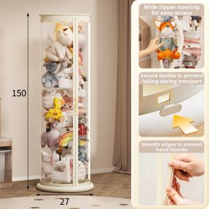 Transparent Storage Bucket for Dolls
