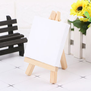 5/10 Sets Mini Easel Kit Blank Canvas Acrylic Paint Painting Craft Drawing Art Supplies For Kid Gift