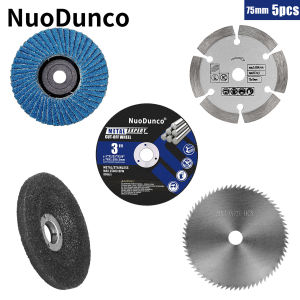 5pcs/Set 75mm Cutting Disc 3 " Grinding Wheel Metal Woodworking Stone Marble Cutting Grinding Saw Blade For Mini Angle Grinder