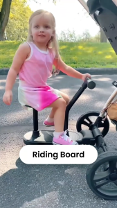 Keenz Kinetic Riding Board (buggy board can sit or stand can face front or back can stow rooms for up to 3 passengers on Kinetic D2 stroller)