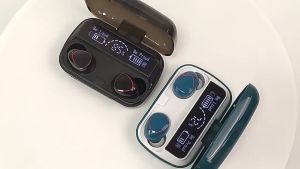 Headset Bluetooth M10 wireless Bluetooth 5.1 - EARPHONE BLUETOOTH TWS M10 LED PLUS PACK