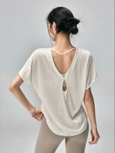 FITNESSGIRL | Stylish Fitness Back Beauty Yoga Pilates Training Top Summer Lightweight