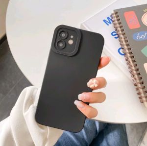 SoftCase Infinix Hot 40i/ Hot 11S NFC/ Hot 30i/ Hot 30 Play / Hot 30/ Hot 10S/ Hot 10 Play/ Hot 11 Play/Smart 8 / 6 Silikon Casing Selikon Macaron + Pelindung Pro Camera Full Black Hitam
