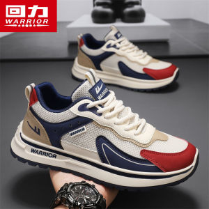 Warrior Mens Shoes 2025 New Summer Mesh Agan Sports Shoes Casual Dad Soft Bottom Breathable Low Top round Toe PVC Outsole