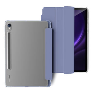 Acrylic Protective Case for Samsung Tab S10 plus S9 FE S8 plus S6 Lite S7 FE 12.4 with Pen Slot Anti-Bend Sleep Cover