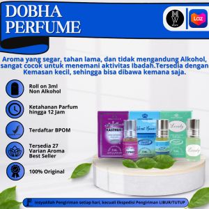 Parfum Dobha 3ml Roll On Non Alkohol BPOM 100% Original All Variant
